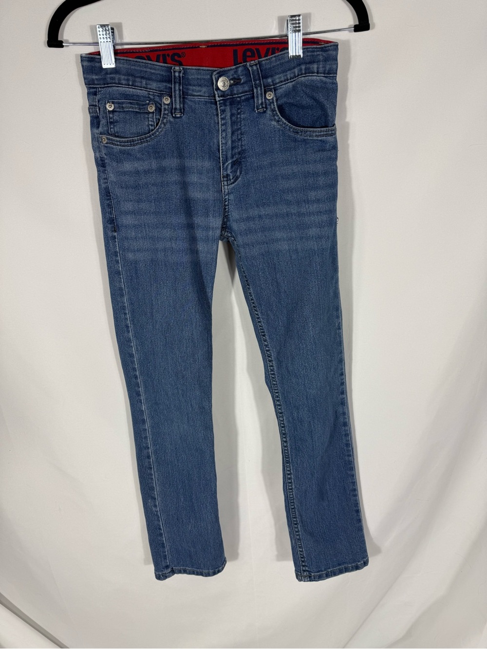 Levi’s 511 Boys Jeans Size 12 Reg 26x27 Slim Fit Blue Denim Adjustable Waist